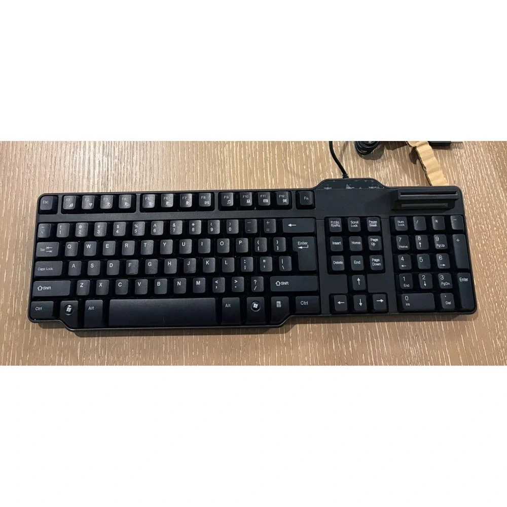 SynchroTech USB Wired Keyboard 104 Keys Smart Card Reader‎ POS Comercial Use